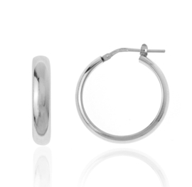 Hoops Sterling Silver 24mm Oorbellen