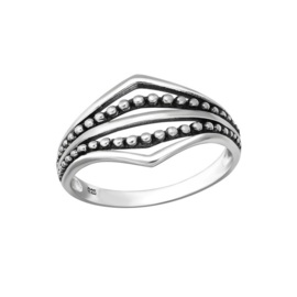 Double Points Ring Sterling Silver
