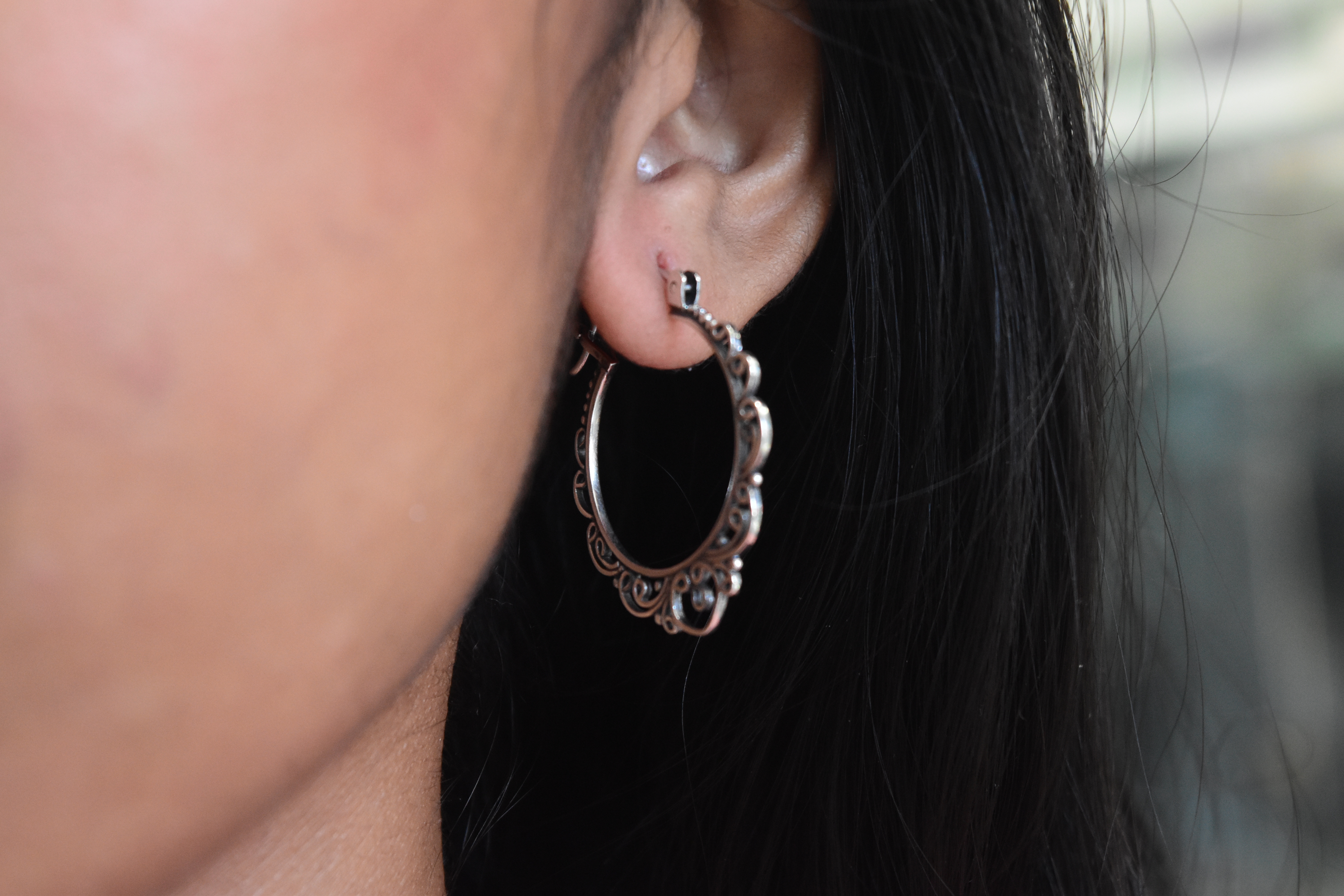 Bohemian Earrings Sterling Silver