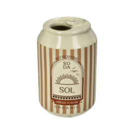 Stoneware Vase Soda Can Sol