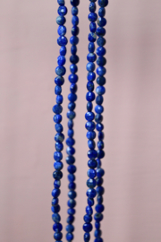 Lapis Lazuli 4 x 2.5 mm Facet Coin Kralen