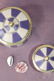 Purple Striped Treasure Box Large