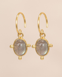 Armelle Labradorite Gold Vermeil Earrings / Muja Juma