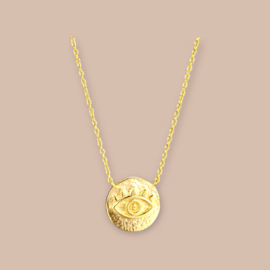 Eye Necklace Gold Vermeil / Ketting