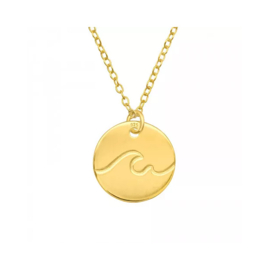 Gold Vermeil Wave Necklace