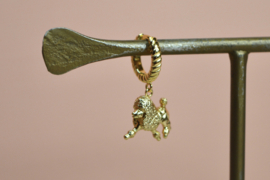 Le Caniche Single Hoop - Gold Plated