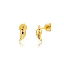 Chilli Pepper Earstuds Gold Vermeil