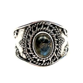 Labradorite Boho Ring Sterling Silver