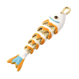 Tropische Vis Bedel - Gold Plated