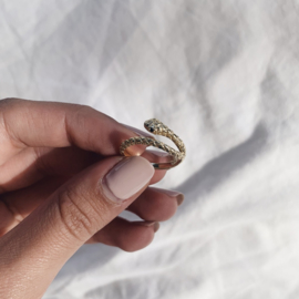 Snake Ring Gold Vermeil
