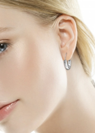 Nira Hoops - Stainless Steel Zilver