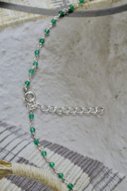 Green Onyx Harmonic Necklace Sterling Silver