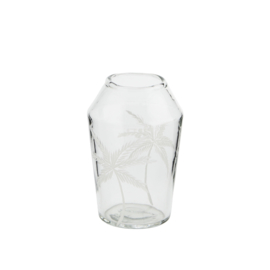 Glass Vase W/ Cutting / Madam Stoltz