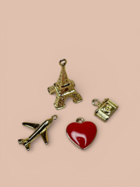 Vliegtuig Bedel Gold Plated