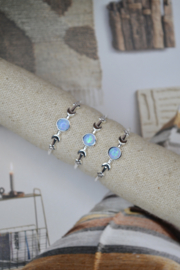 Moon & Star Ring Sterling Silver