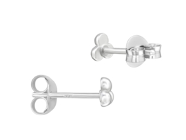 Triple Dotted Oorstekers - Sterling Zilver