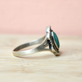 Boho Mojave Turkoois Ring - Sterling Zilver