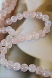 Rozenkwarts 10 mm Kralen