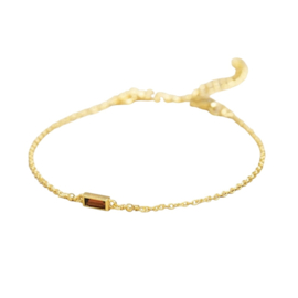 Kairi Bracelet Garnet Gold Vermeil / Muja Juma Armband