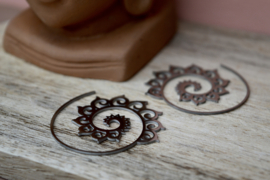 Samui Spiraal Oorbellen - Stainless Steel Zilver