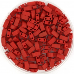 Miyuki Tila's Half 5 x 2.3 mm Metallic Matt Brick Red 2040