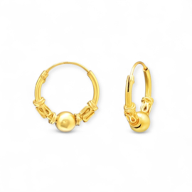 Bali Hoops 12 mm Gold Vermeil