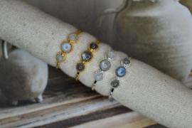Jiya Labradorite Ring Gold Vermeil