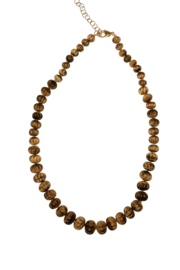 Tiger Eye Necklace Gold