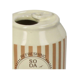 Stoneware Vase Soda Can Sol
