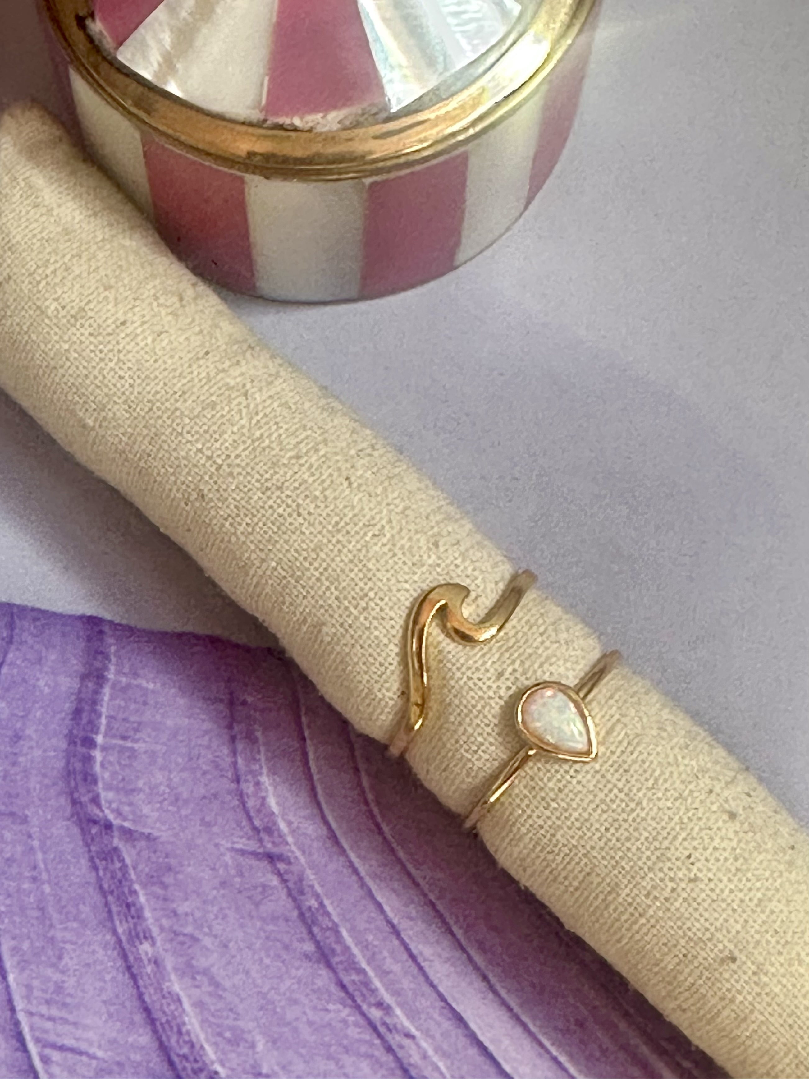 Wave Ring Gold Vermeil