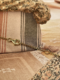 Round Moonstone Necklace Gold Vermeil