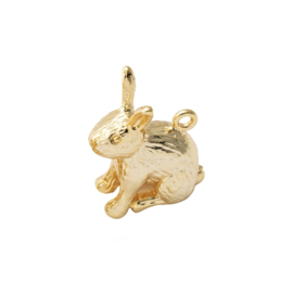Konijn Bedel Gold Plated
