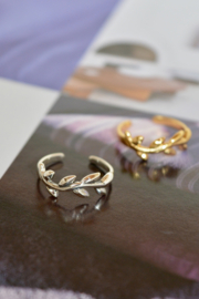 Vine Toe Ring Sterling Silver