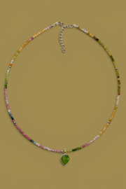 Tourmalijn Selva  Ketting - Sterling Zilver