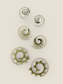 Rawa Spiral Earrings Brass