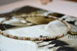 Sunstone & Brass Necklace