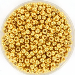 Miyuki Rocailles 3 mm 24KT Gold Light Plated 8-191