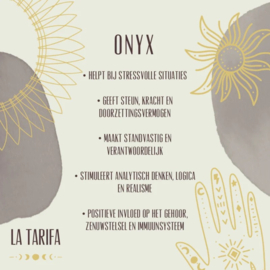 Zwarte Onyx Harmonic Ketting - Gold Vermeil