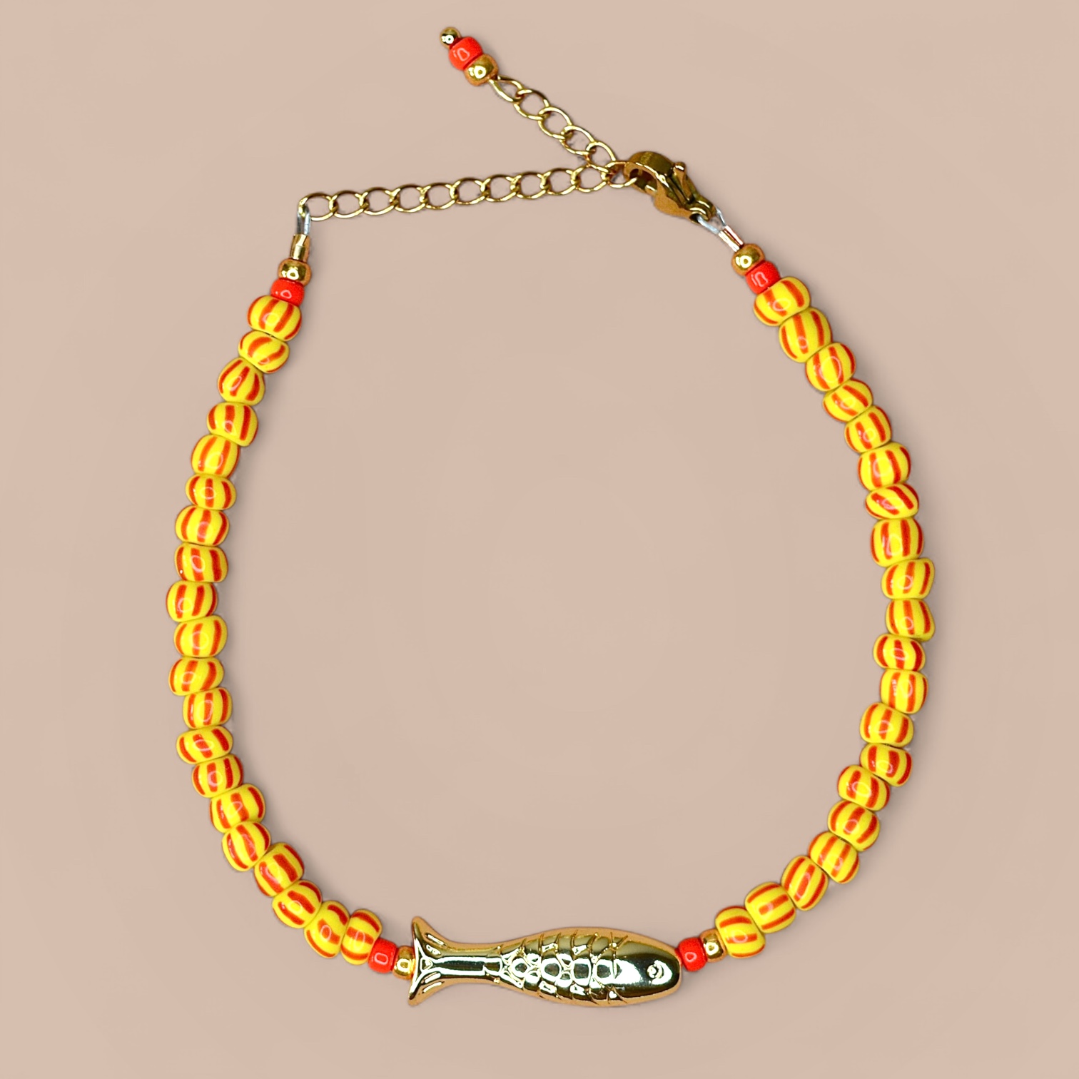 Fish & Stripes Bracelet Gold