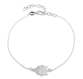 Buddha Bracelet Sterling Silver  Armband