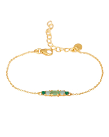 Arletta Drops Nefrite Bracelet Gold Vermeil / Muja Juma