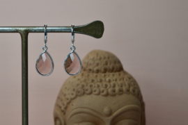 Red Bean Blush Oorbellen- Silver Plated