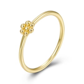 Tiny Flower Ring Gold Vermeil