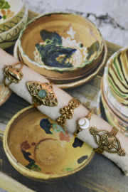 Vintage Bloem Ring - Brass