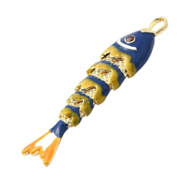 Tropische Vis Bedel - Gold Plated