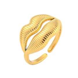 Lip Ring - Stainless Steel Goud