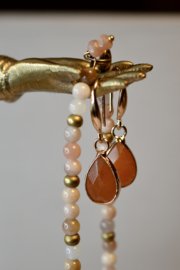 Sunstone & Brass Necklace