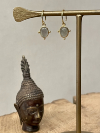 Armelle Labradorite Gold Vermeil Earrings / Muja Juma