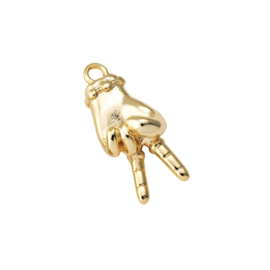 Peace Sign Bedel Gold Plated