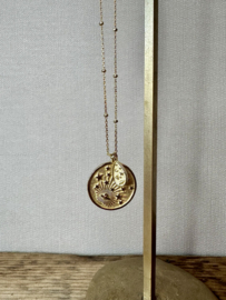 Galaxy Coin Necklace Gold Vermeil